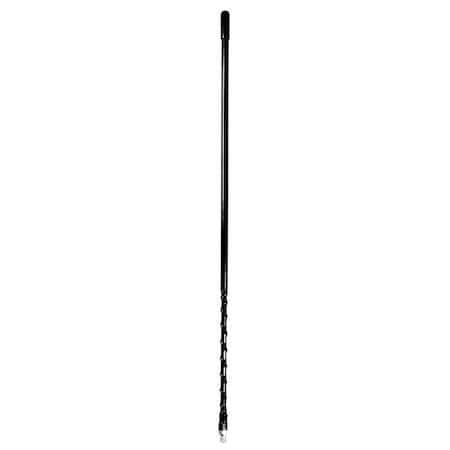 PROCOMM Procomm JBC400-BX 4 in. 0.38 x 24 in. Thread Fiberglass CB Antenna; Black - Bulk JBC400-BX